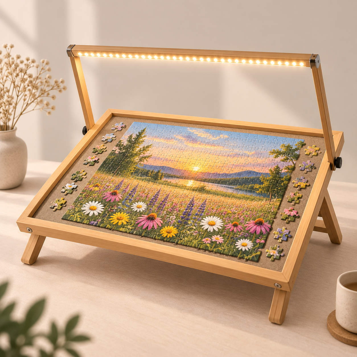 Puzzeltafel met verlichting