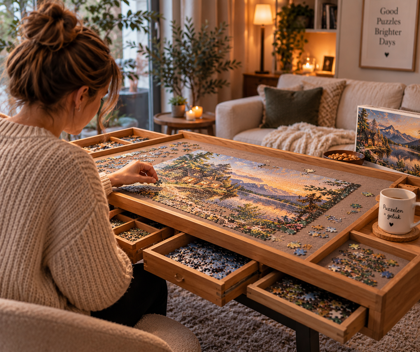 Puzzeltafel sfeerfoto